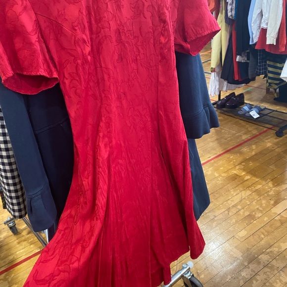 Vintage 90’s Rampage Red Cotton Dress - Picture 6 of 7